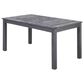 Hearth and Haven 7-Piece Outdoor Expandable Dining Set with Light Grey Cushions in Dark Grey, , large