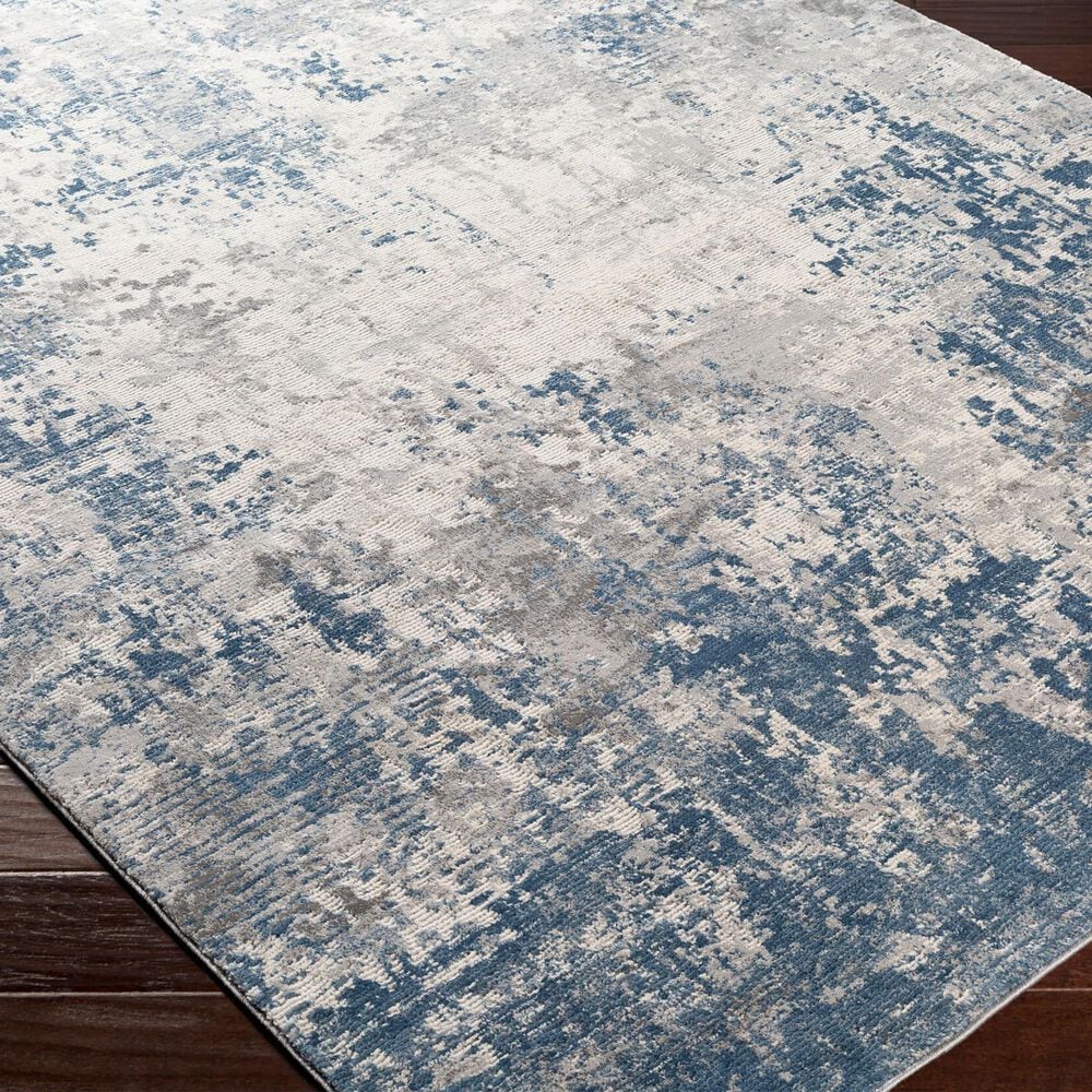 Surya Alpine 6&#39;7&quot; x 9&#39;6&quot; Blue, Medium Gray, Charcoal, Gray and Off-White Area Rug, , large