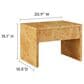 Modway Hudson 1 Drawer Burl Wood Nightstand in Natural, , large