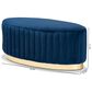 Baxton Studio Kirana Ottoman in Navy Blue and Gold, , large