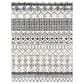 Safavieh Tulum 8" x 10" Ivory and Black Area Rug, , large