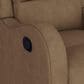 Emerald Home Furnishings Henry Swivel Glider Recliner in Brown, , large