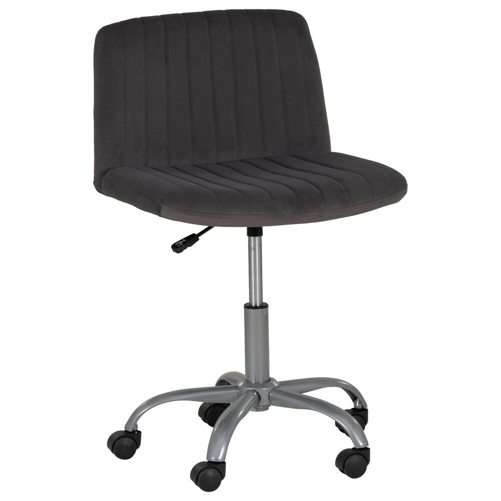 Linon Home Decor Stratton Office Chair in Grey, , large