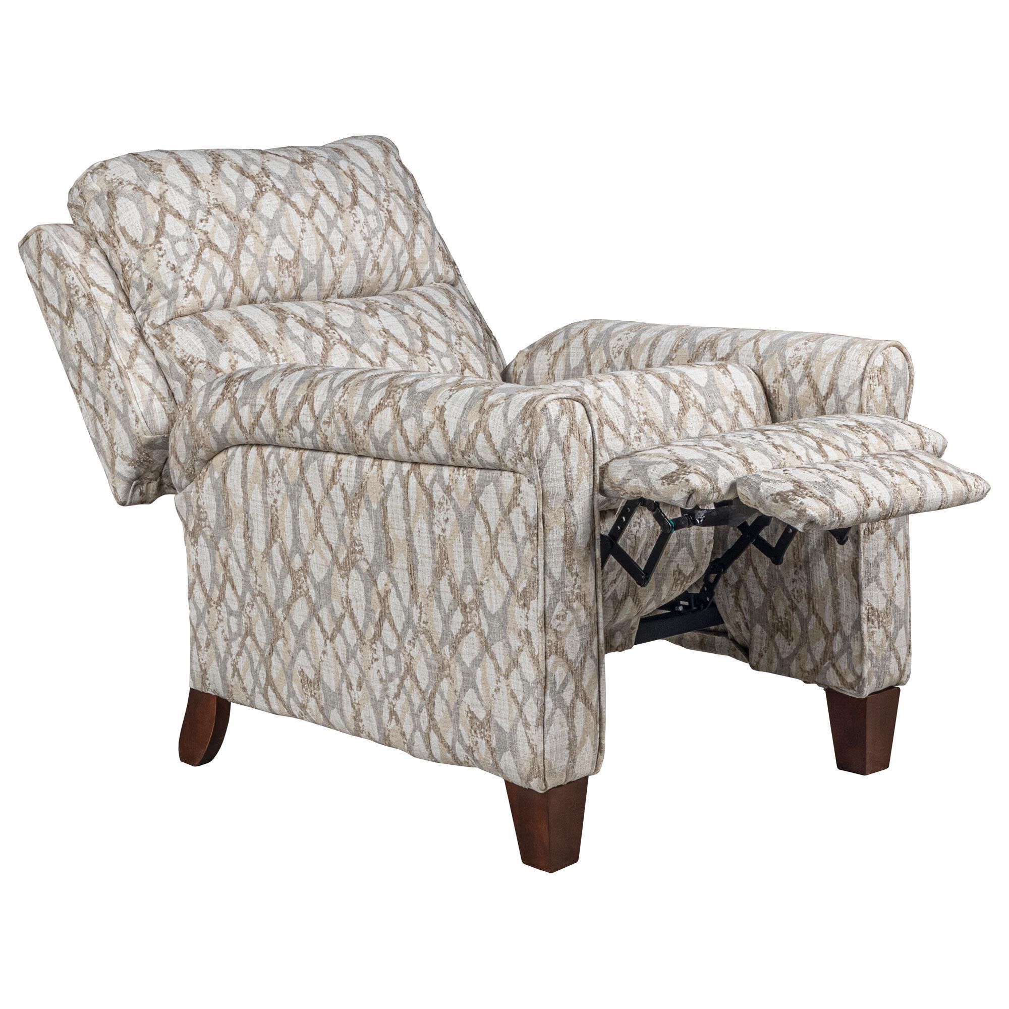 Southern Motion Pep Talk Push Back Recliner in Johana Platinum