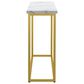 Golden Wave Furniture Driscoll Sofa Table in Gray, White and Gold, , large