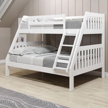 Forest Grove Twin/Full Bunkbed in White, , large