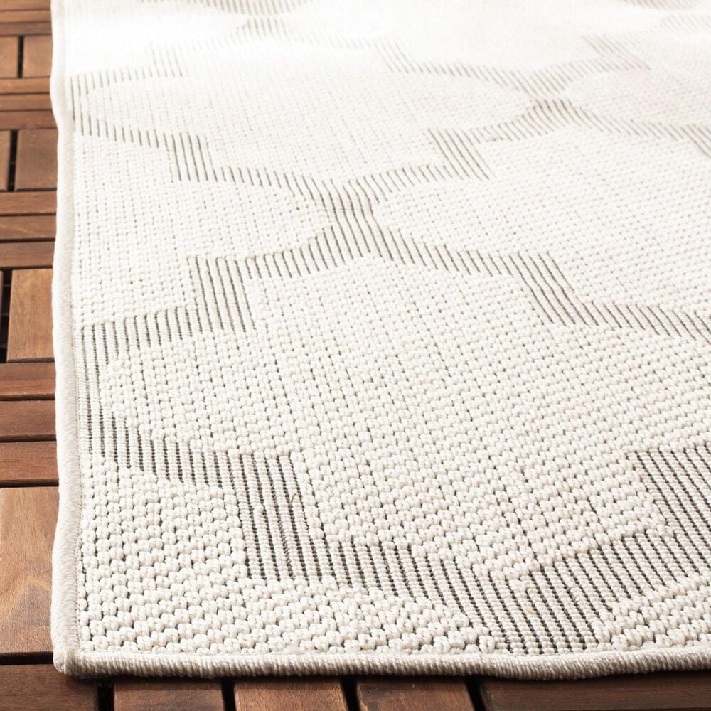 Safavieh Bermuda BMU804A 2&#39; x 8&#39; Ivory and Light Grey Indoor/Outdoor Area Performance Rug, , large