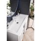 James Martin Vanities Alicante 39.5" Single Bathroom Vanity in Glossy White and Matte Black with 5 cm White Glossy Resin Top and Rectangular Sink, , large