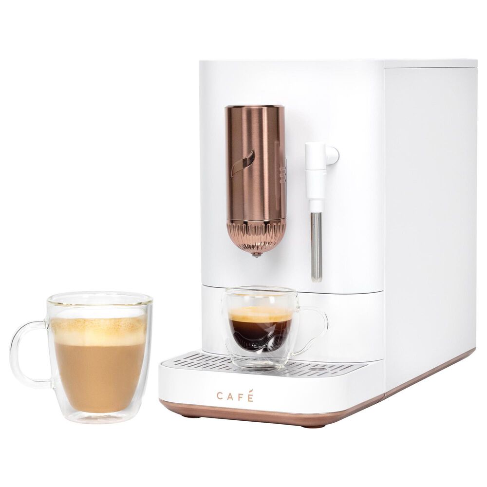 Cafe 40.5 Oz Affetto Espresso Machine in Matte White, , large