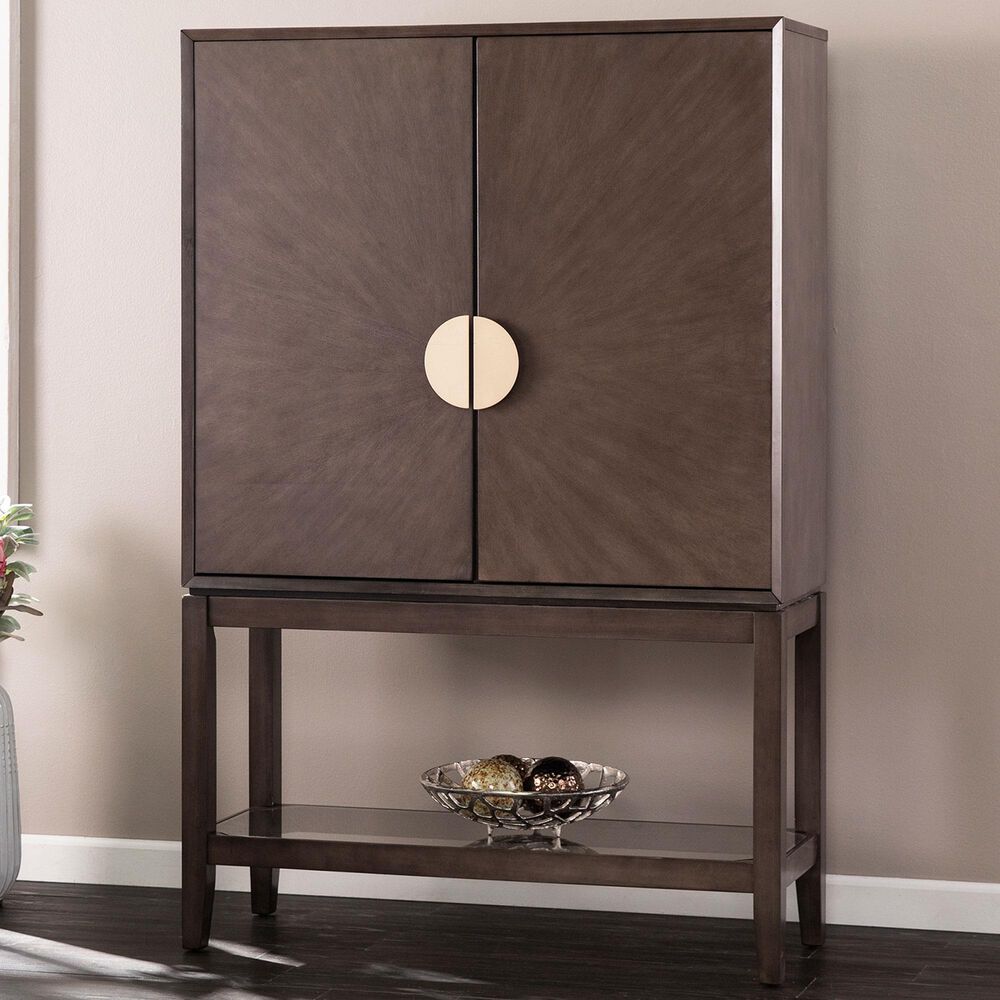 Southern Enterprises Bardleigh 2-Door Storage Cabinet in Gray, , large