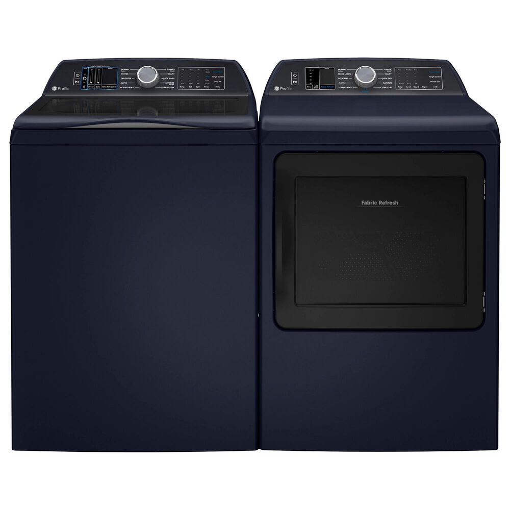 GE Profile 7.3 Cu. Ft. Smart Electric Dryer with Fabric Refresh in Sapphire Blue, , large