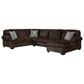 ASHLEY Kimlee 3-Piece Stationary Right Arm Facing Sectional with Chaise in Chocolate, , large