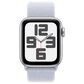 Apple Watch SE GPS 40mm Silver Aluminum Case with Blue Cloud Sport Loop, , large