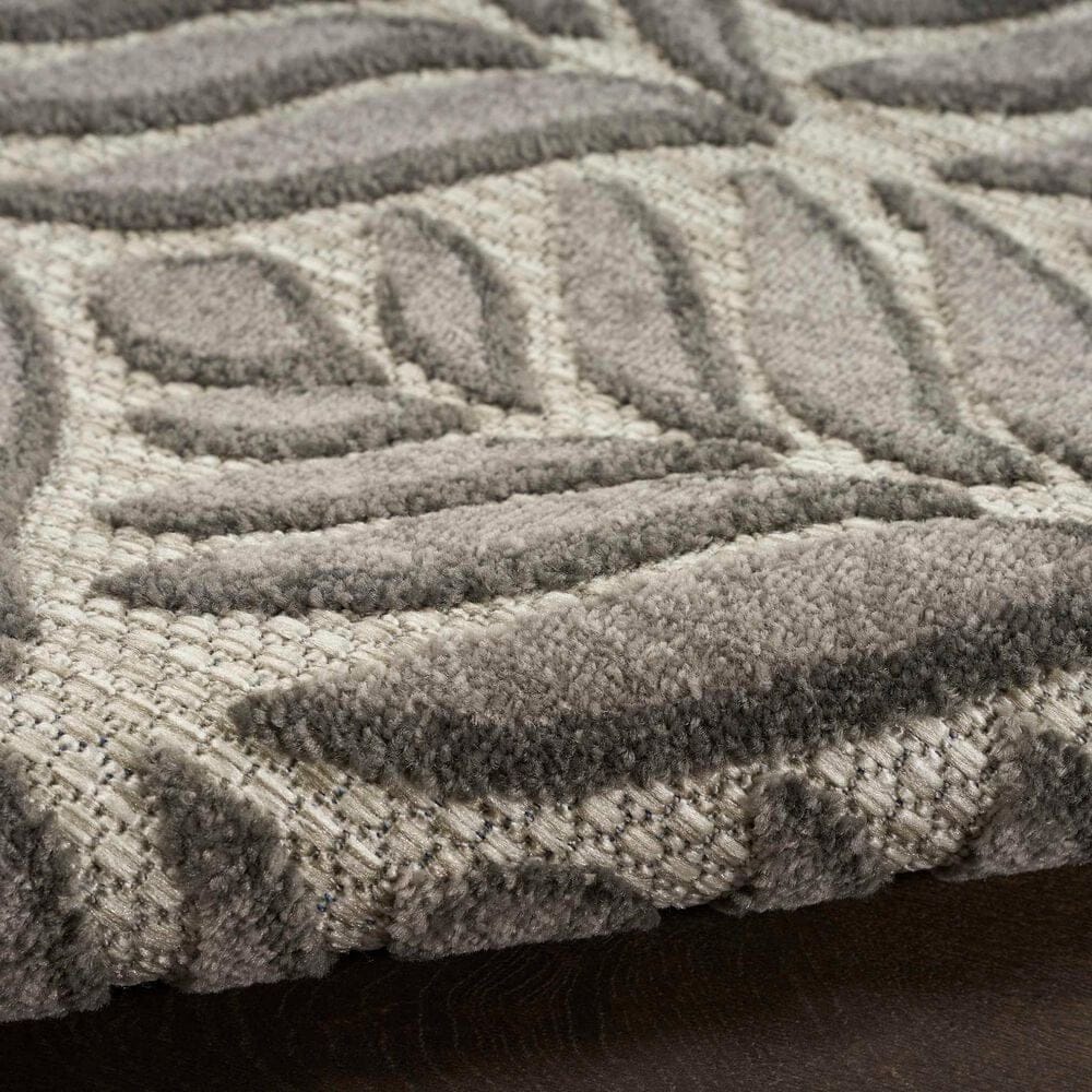 Nourison Aloha 6&#39; x 9&#39; Charcoal Indoor/Outdoor Area Rug, , large