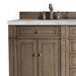 James Martin Vanities Bristol 72" Double Bathroom Vanity in Whitewashed Walnut with 3 cm Victorian Silver Quartz Top and Rectangular Sinks, , large