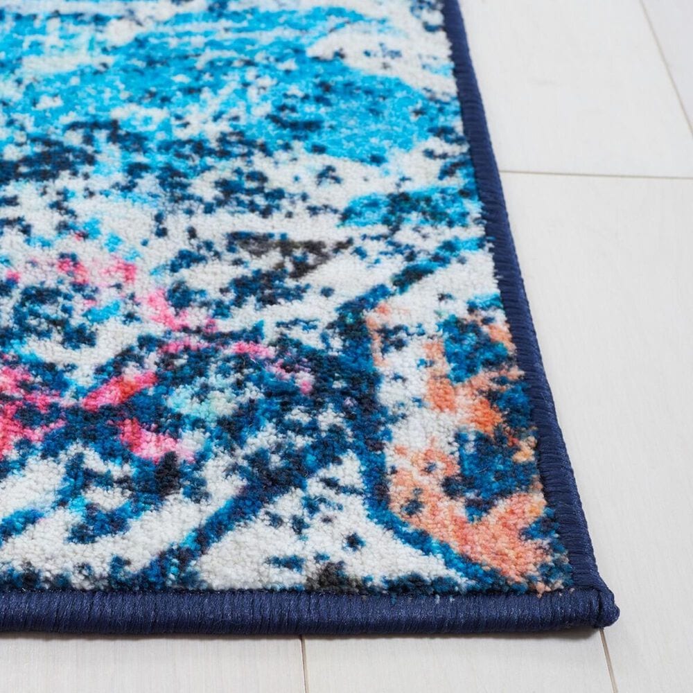 Safavieh Riviera 9&#39; x 12&#39; Navy and Light Blue Area Rug, , large