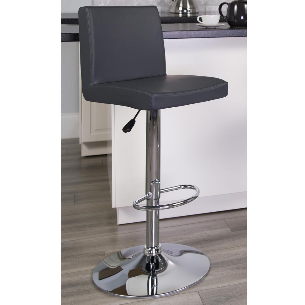 Flash Furniture Adjustable Barstool in Gray, , large
