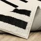 ROW by Oriental Weavers Quinn Striped Beige and Black 2" x 7" Runner, , large