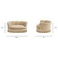 Jennifer Taylor Home Clara 34.5" Scalloped Pet Sofa Bed in Fawn Brown, , large