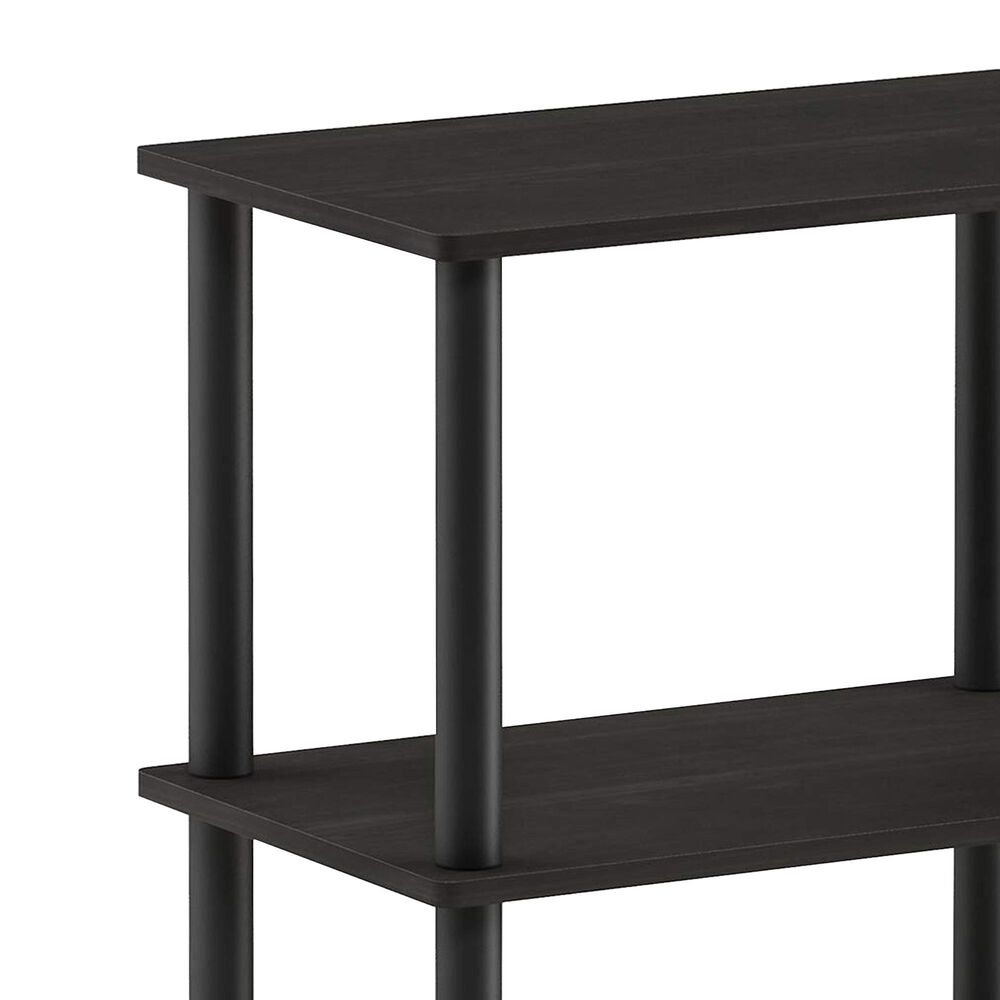 HOMLUX Turn-N-Tube 3-Tier Storage Shelf in Espresso and Black, , large