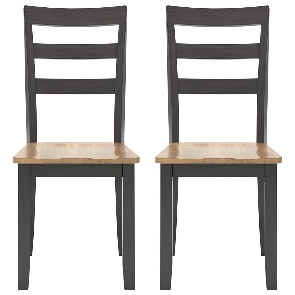 Ashley Gesthaven Dining Chair Set of 2 in Natural and Brown, , large