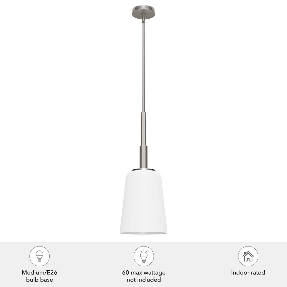 Hunter Nolita Medium Pendant in Brushed Nickel, , large