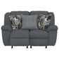 Catnapper Trifecta Manual Reclining Rocking Loveseat in Smoke, , large