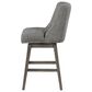 OSP Home Granville Swivel Counter Stool with Charcoal Upholstered in Grey, , large
