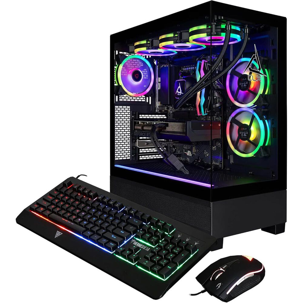 CLX Set Gaming Desktop | Intel Core i9 14900KF - 64GB RAM - NVIDIA Geforce RTX 5080 Graphics - 2TB SSD and 4TB HDD in Black, , large