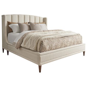 Lexington Home Brands Savoy King Upholstered Wingback Panel Bed in Chester, , large
