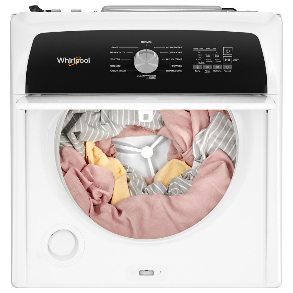 Whirlpool 4.6 Cu. Ft. Top Load Washer and 7 Cu. Ft. Electric Dryer Laundry Pair in White, , large