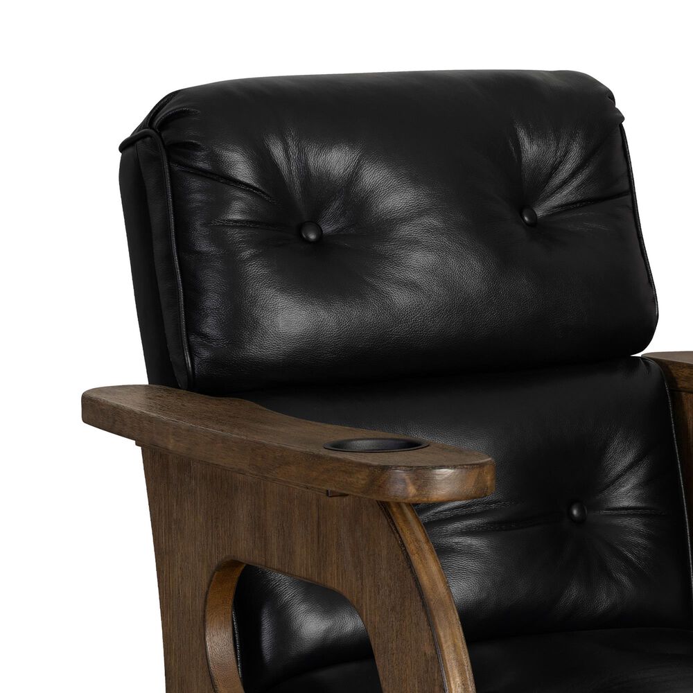 Hawthorne Furniture Tavern Spectator Barstool with Black Cushion in Whiskey, , large