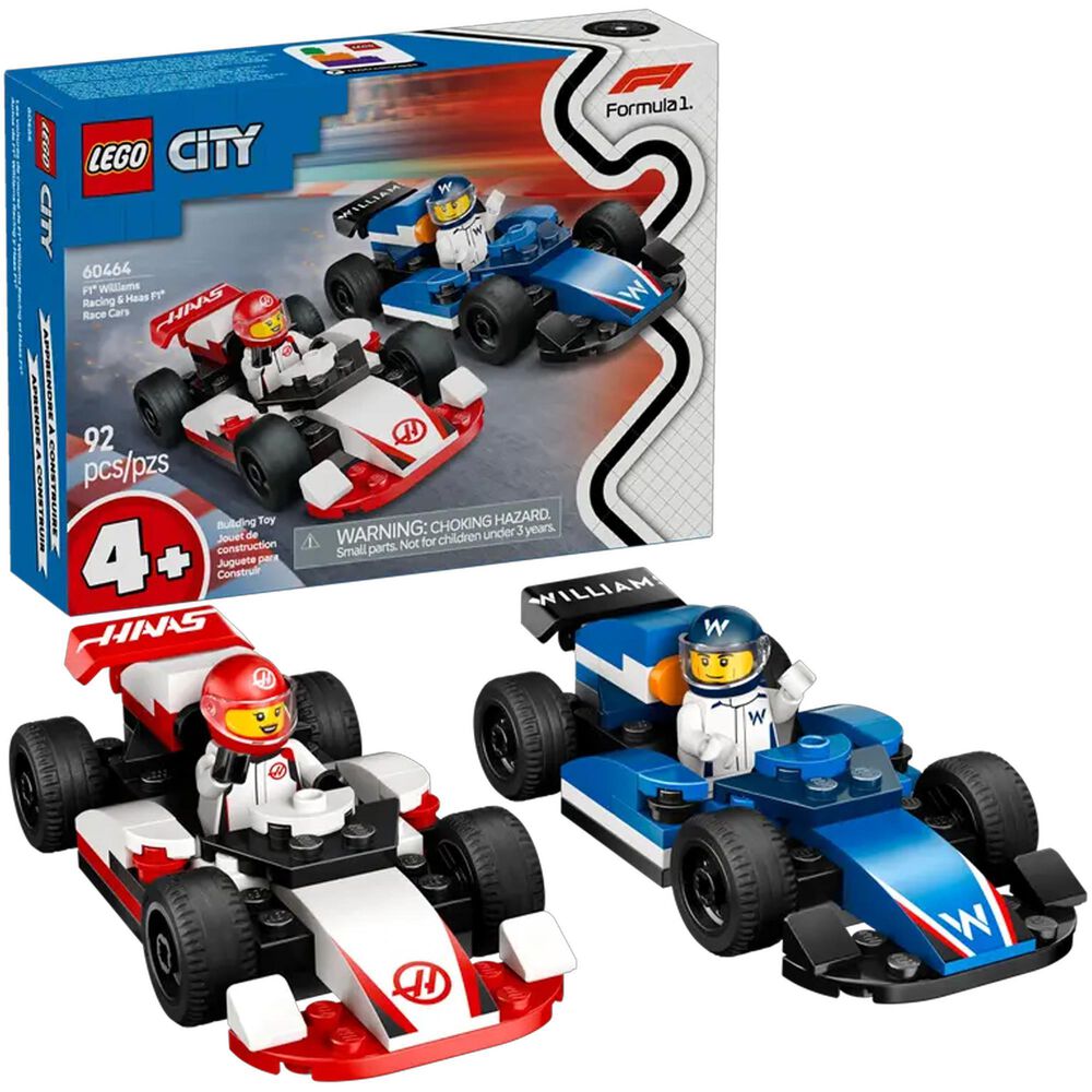 LEGO City F1 Williams Racing & Haas F1 Race Cars, , large