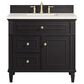 James Martin Vanities Lorelai 36" Single Vanity in Black Onyx with 3 cm Lime Delight Quartz Top, , large