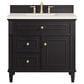 James Martin Vanities Lorelai 36" Single Vanity in Black Onyx with 3 cm Lime Delight Quartz Top, , large