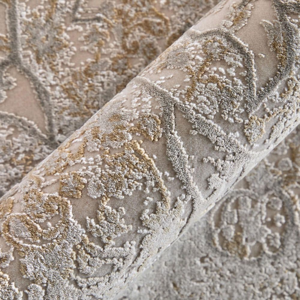 Feizy Cadiz Beige and Gray 3'1" x 10' Runner, , large