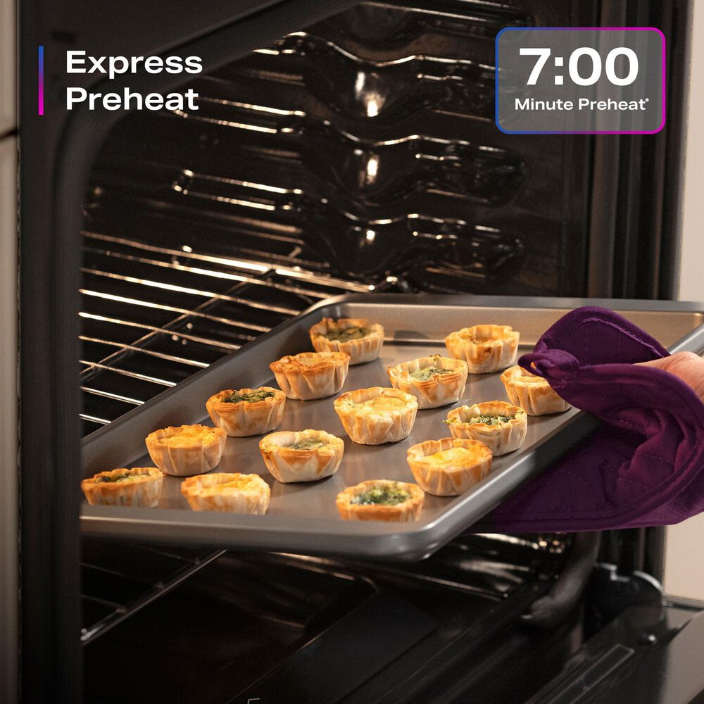 GE Profile 2-Piece Kitchen Package with 30" Smart Slide-In Electric Range and Over-the-Range Sensor Microwave Oven in Stainless Steel, , large