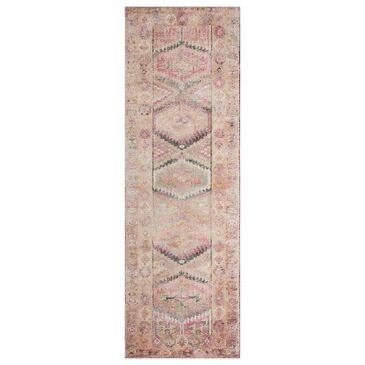 Loloi II Layla  2" x 5" Pink and Lagoon Area Rug, , large