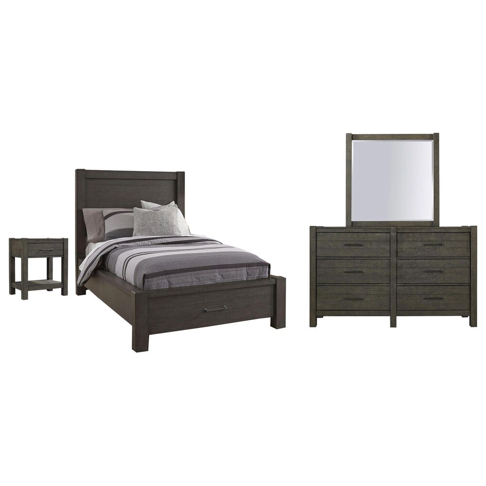 Riva Ridge Mill Creek 4-Piece Twin Storage Bedroom Set in Carob, , large