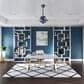 Hunter Hartland 44" Ceiling Fan with LED Lights in Indigo Blue, , large
