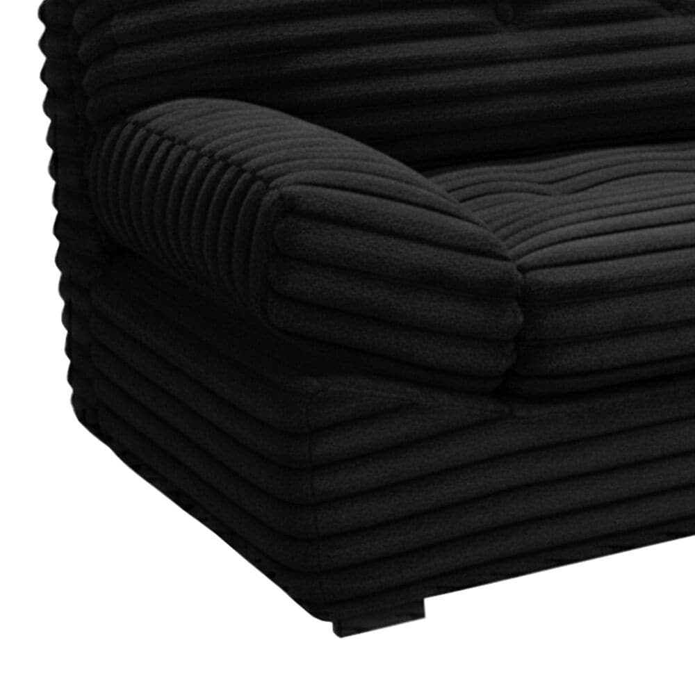 Soundscape Jake Stationary Sofa in Black, , large