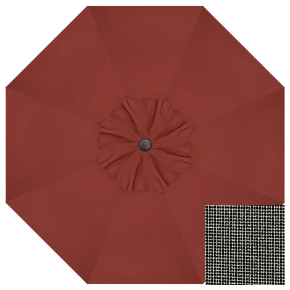 Treasure Garden Treasure Garden Umbrella with Stand in Charcoal , , large