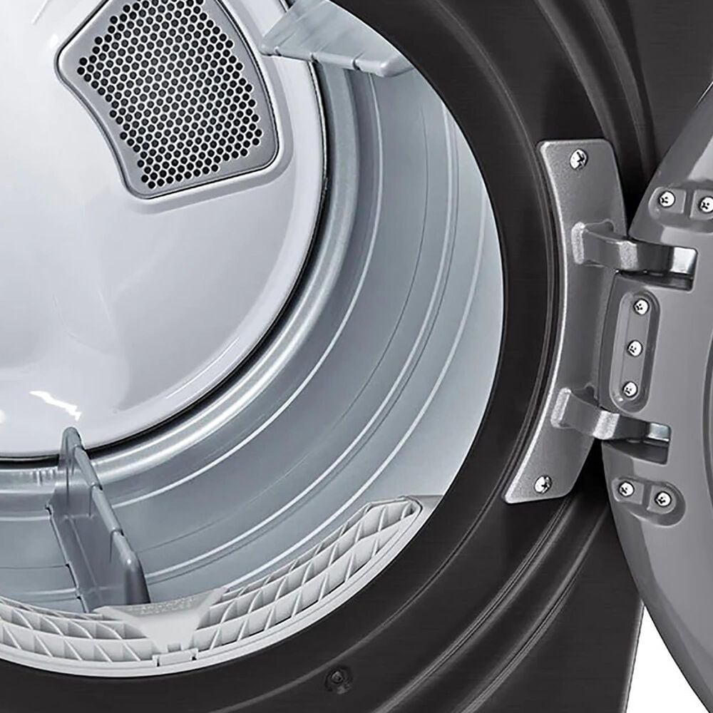 LG 5.0 Cu. Ft. Front Load Washer and 7.4 Cu. Ft. Electric Dryer with TurboWash 360 Laundry Pair in Black Steel, , large