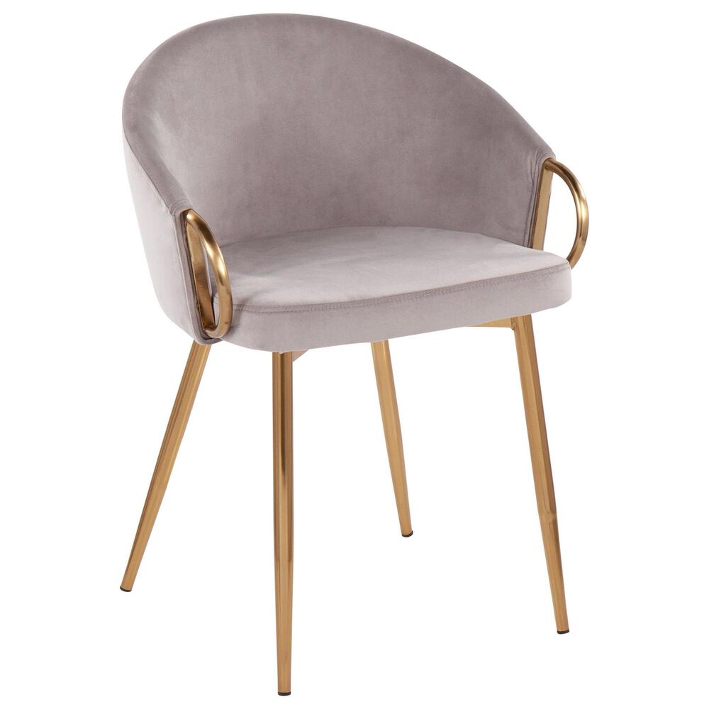LumiSource Claire Accent Chair in Silver, , large