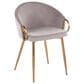 LumiSource Claire Accent Chair in Silver, , large