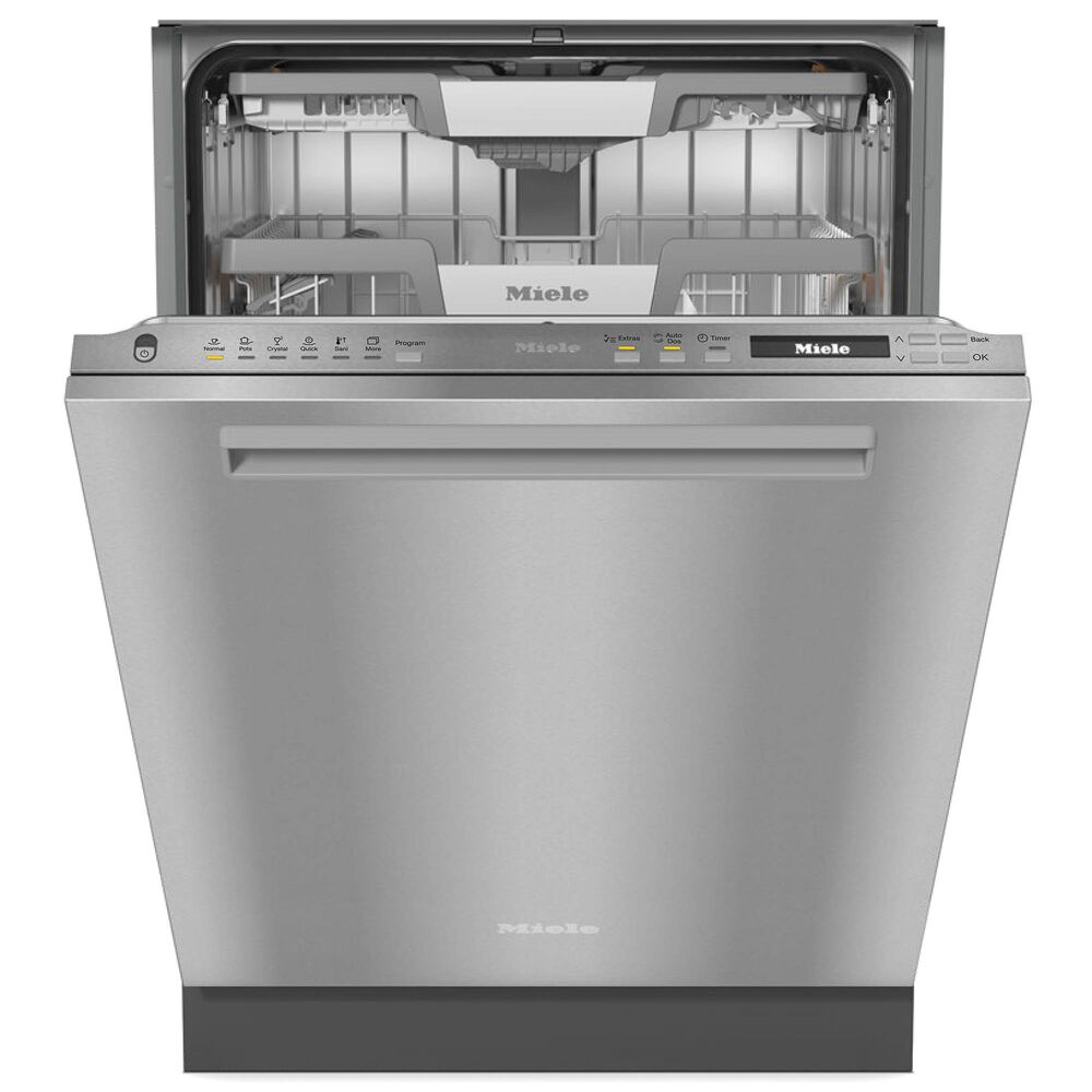 Miele 24" Built-In Fully Integrated Smart Dishwasher with Pocket Handle in Stainless Steel, , large