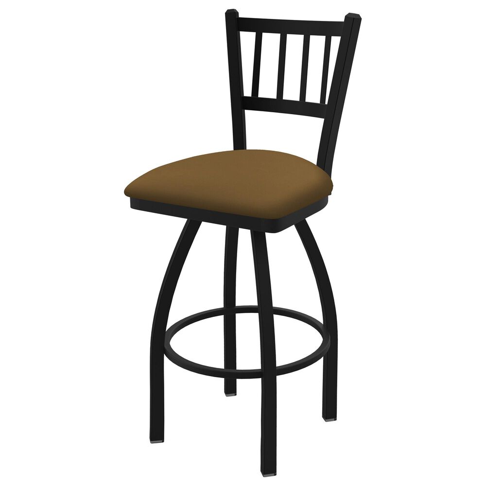 Holland Bar Stool 810 Contessa 25" Swivel Counter Stool with Black Wrinkle and Canter Saddle Seat, , large