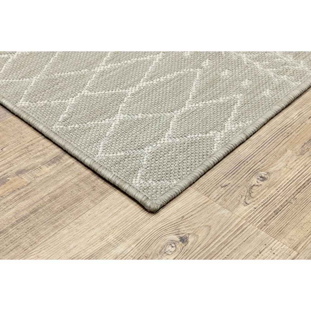 Oriental Weavers Portofino 670H4 9&#39;10&quot; x 12&#39;10&quot; Gray Area Performance Rug, , large