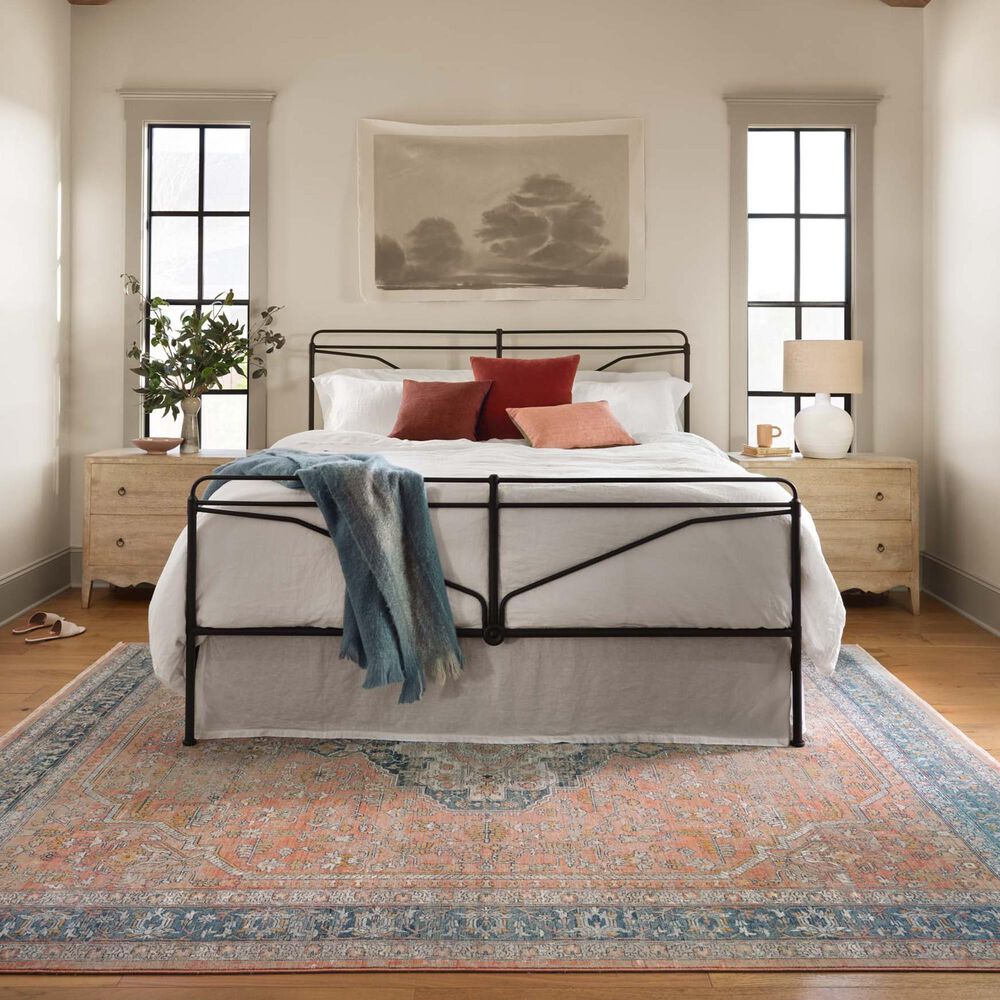 Magnolia Home Elise ELI-01 6&#39;7&quot; x 9&#39;9&quot; Coral and Blue Area Rug, , large