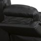 Flexsteel Crew 2-Piece Leather Power Reclining Living Room Set in Raven, , large